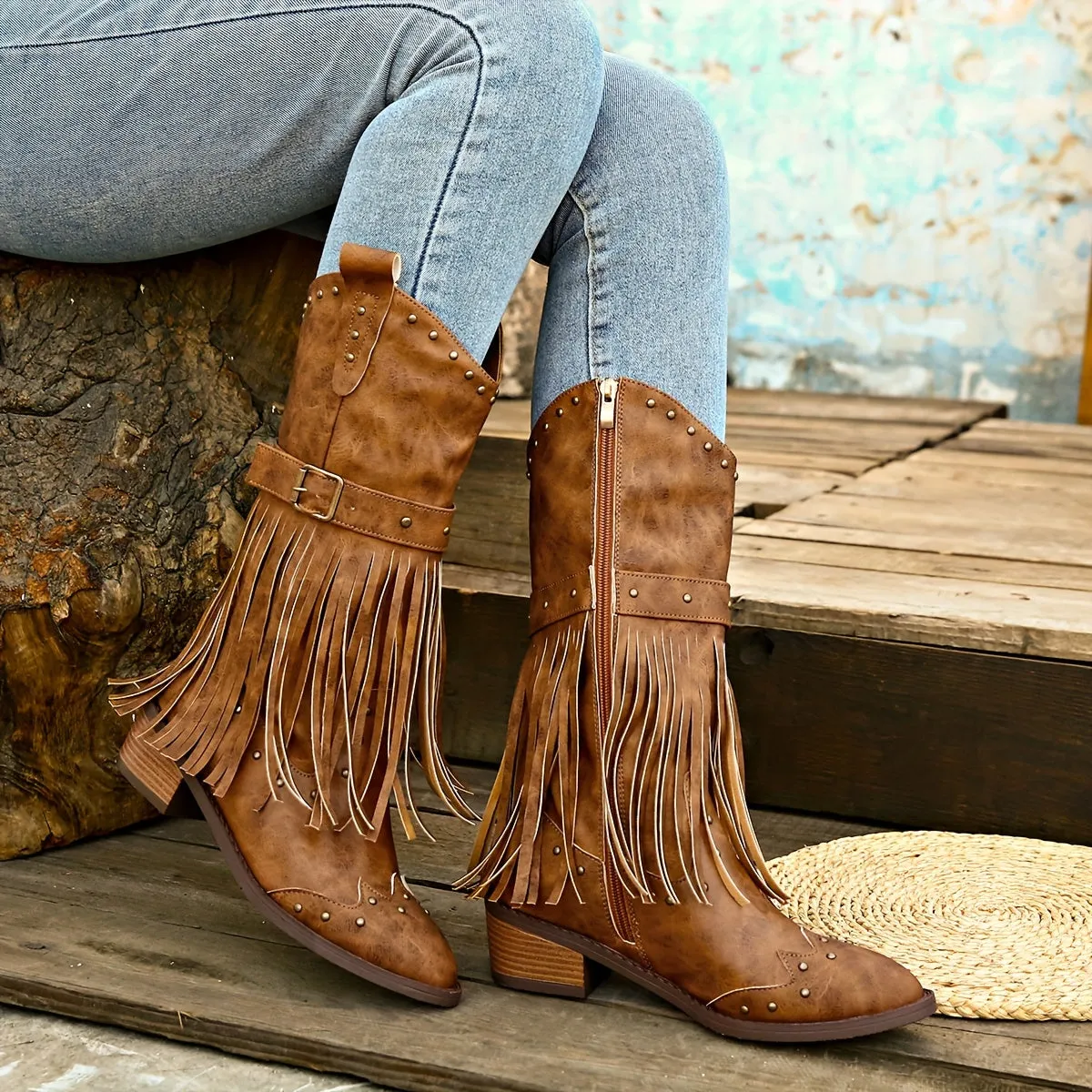 Harper | Vintage Tassel Detail Boots