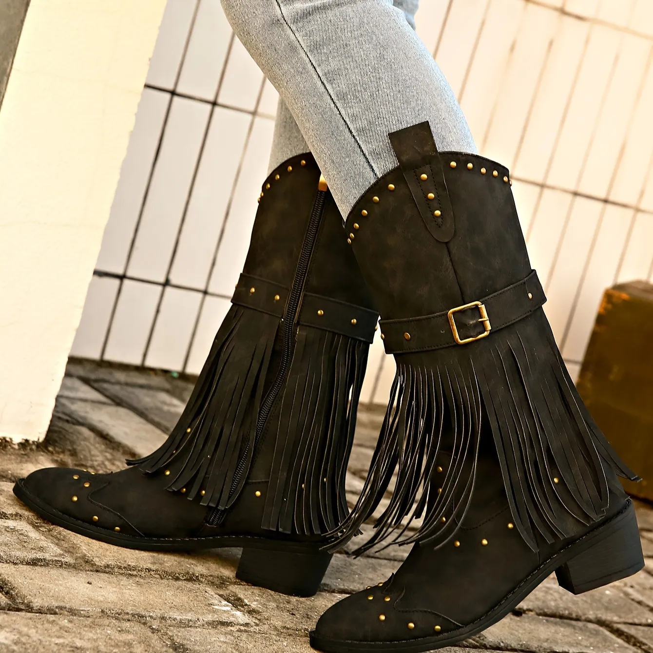 Harper | Vintage Tassel Detail Boots