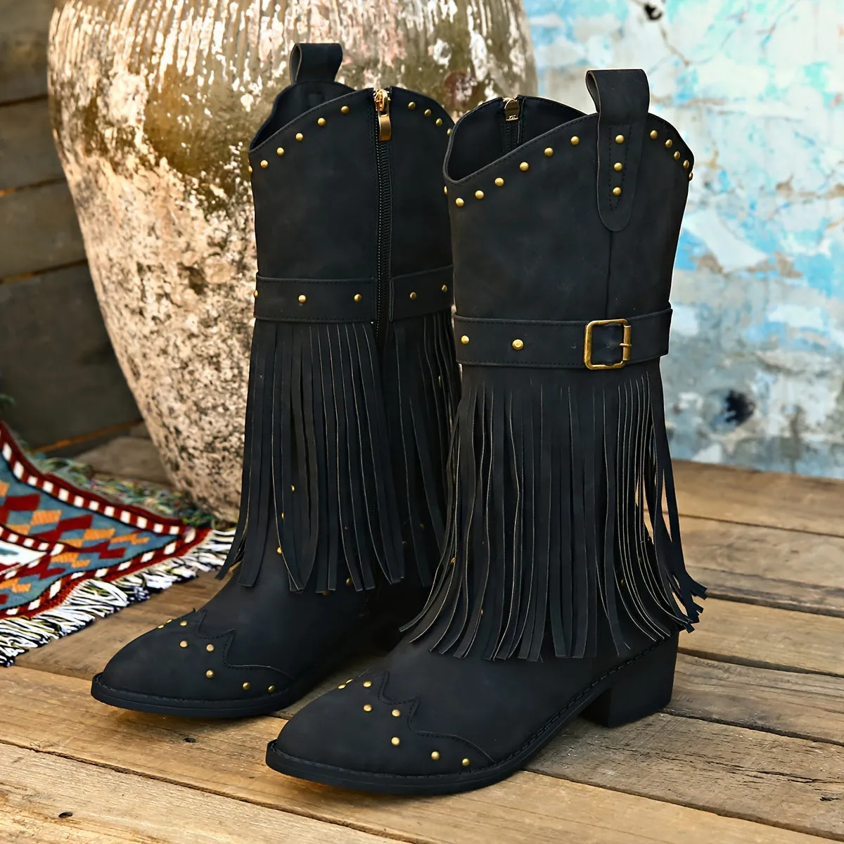 Harper | Vintage Tassel Detail Boots
