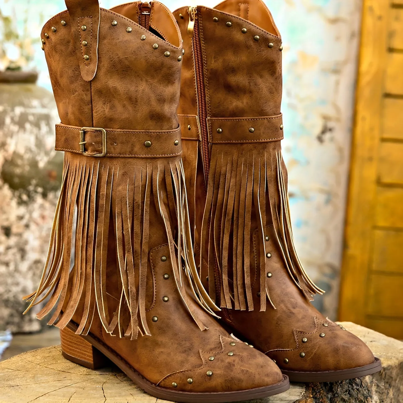 Harper | Vintage Tassel Detail Boots