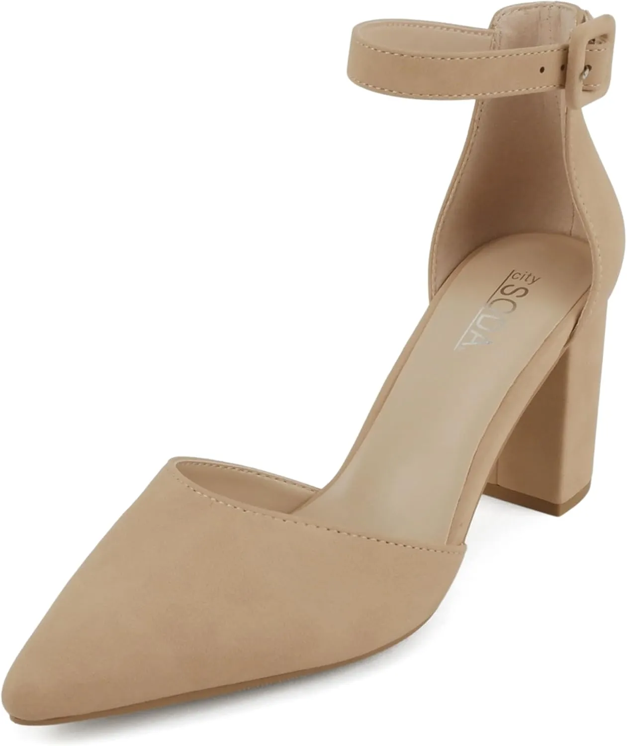 Ingrid ~ Women Pointed Toe Closed Back Counter High Heel Dress Pumps