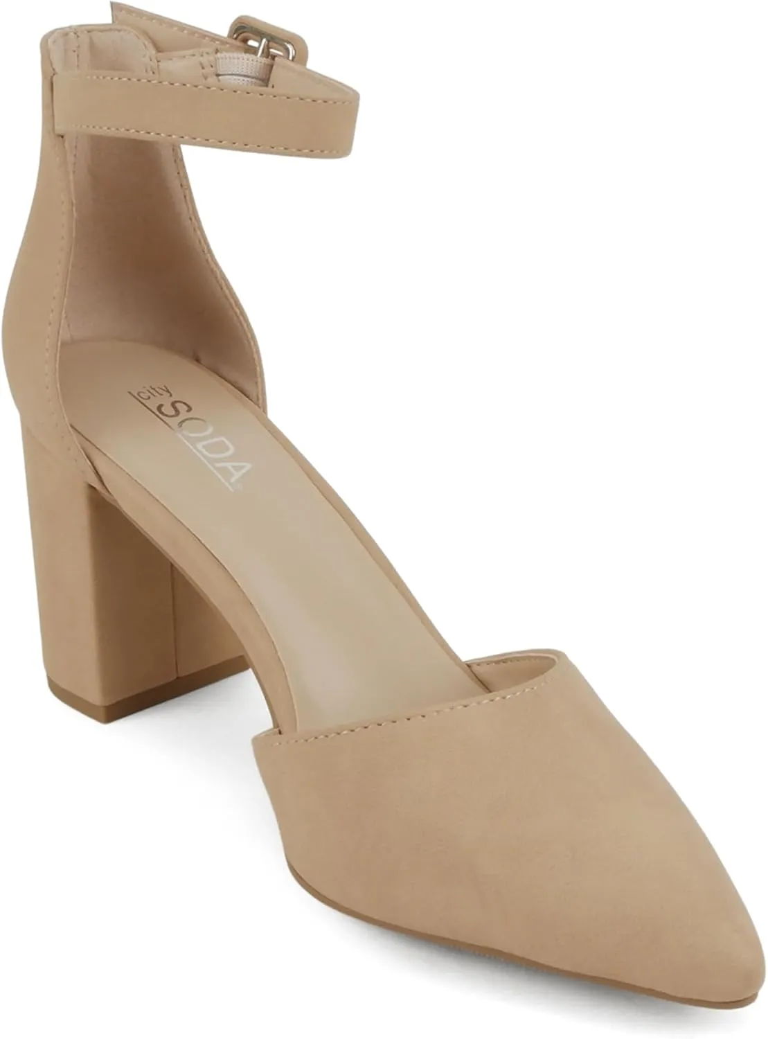 Ingrid ~ Women Pointed Toe Closed Back Counter High Heel Dress Pumps