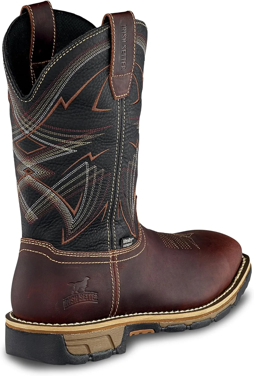 Irish Setter, Marshall, Mens, 11", Waterproof, Steel Safety Toe, Pull-On Work Boot