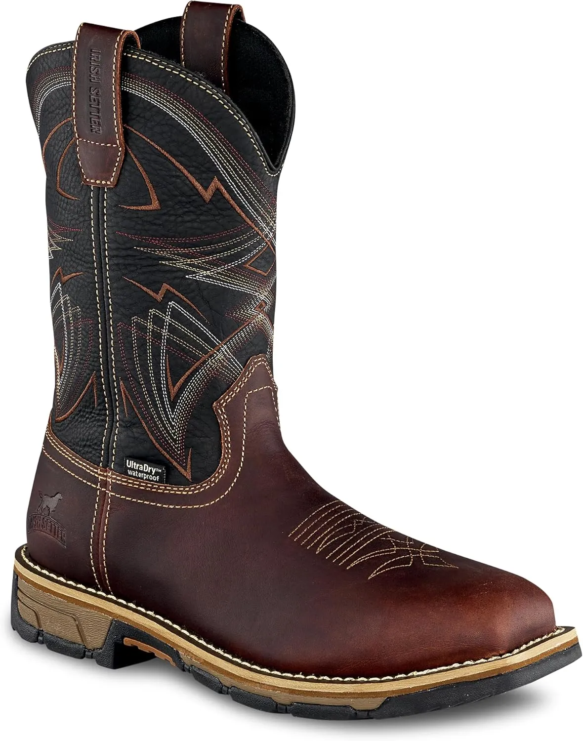 Irish Setter, Marshall, Mens, 11", Waterproof, Steel Safety Toe, Pull-On Work Boot