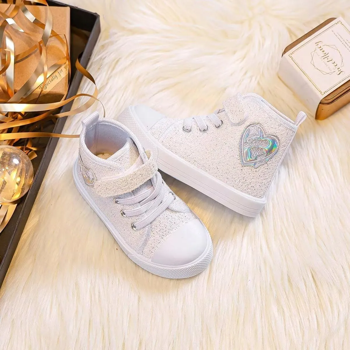 JOEupin Toddler Shoes for Girl & Boy, Toddler Sneakers Little Kid Shoes Casual Stylish Comfortable Slip-On Canvas Sneaker Toddler Shoes