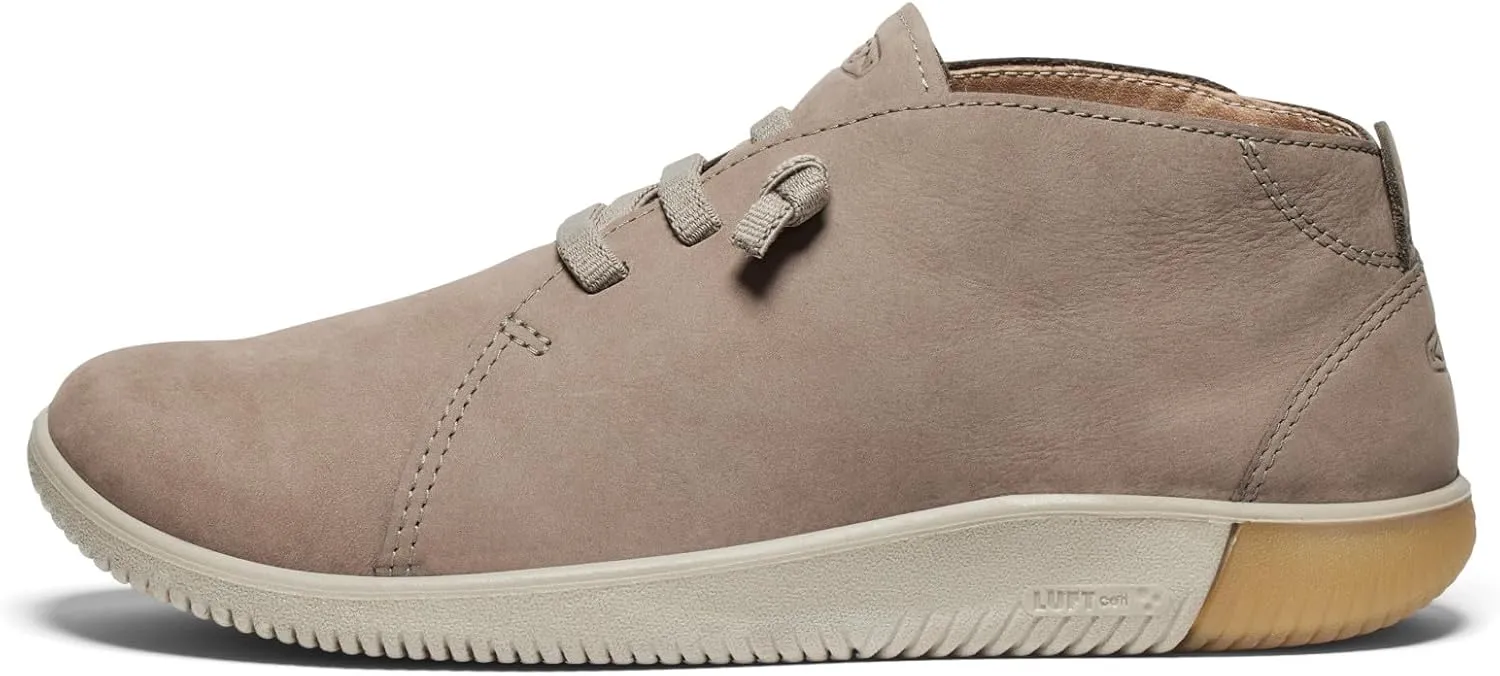KEEN Men's Knx Mid Top Leather Flexible Comfortable Chukka Boots