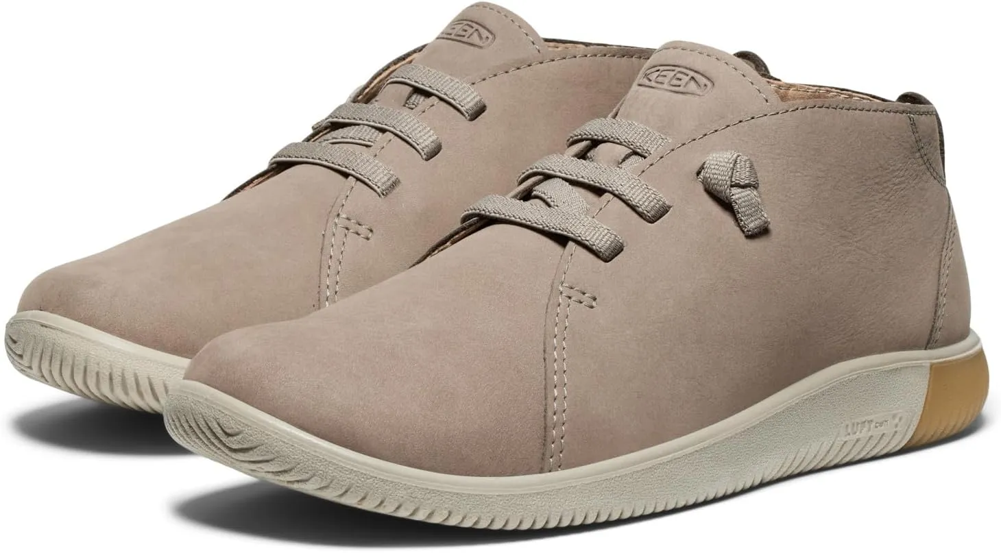 KEEN Men's Knx Mid Top Leather Flexible Comfortable Chukka Boots