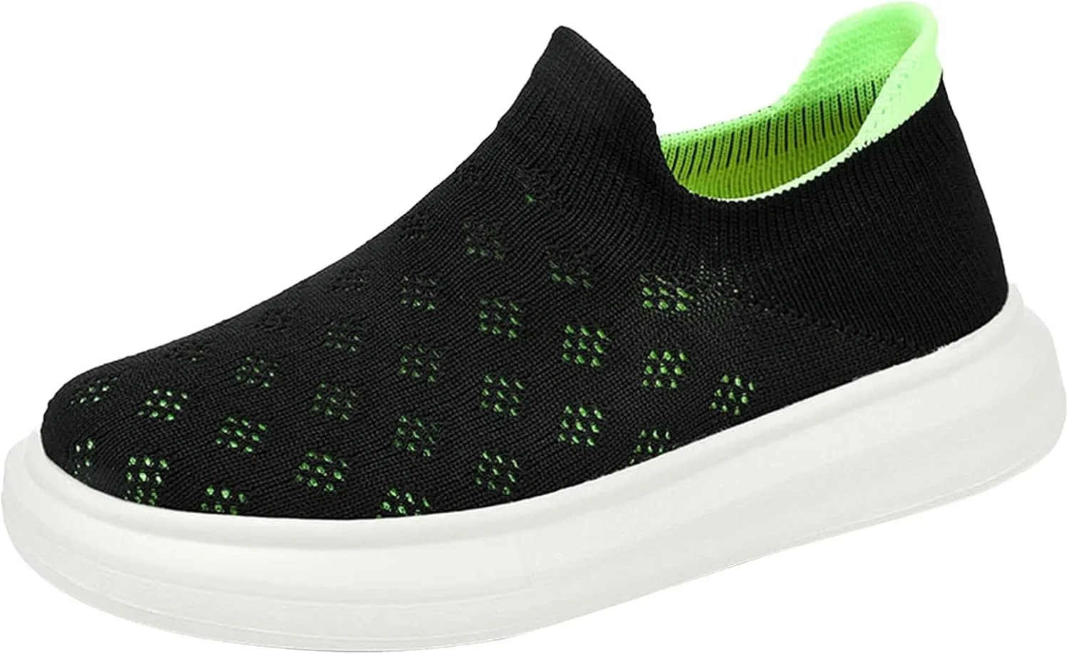 Kids Girls Boys Running Sneakers Lightweight Breathable Mesh Sports Shoes Girls Tennis Shoes Slip On Loafers