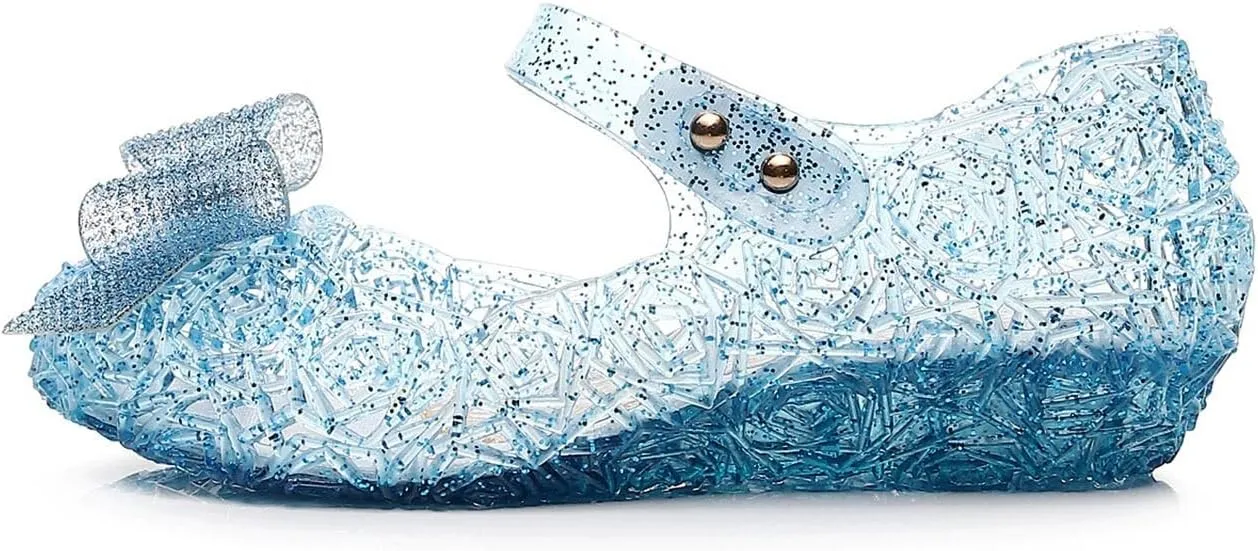 Kids Slides Sandals Girls Sandals Fashion Pattern Cute Bow Decoration Soft Sole Comfortable Hook Loop Shoes Kids Closed Toe Water Sandal