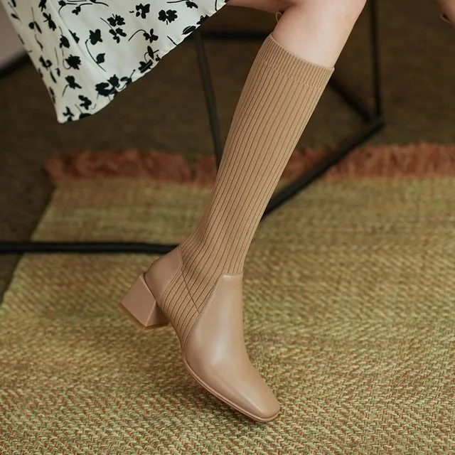 Knee-High Sock Boots