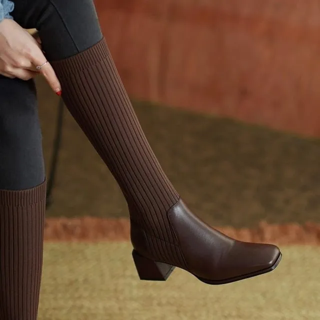 Knee-High Sock Boots