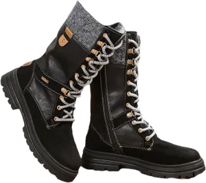 Ladmiple Ankle Boots Women Low Heel Mid Calf Side Zip Combat Boots Motorcycle Riding Military Biker Boots Dress Short Booties 2023