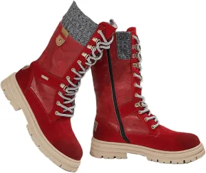 Ladmiple Ankle Boots Women Low Heel Mid Calf Side Zip Combat Boots Motorcycle Riding Military Biker Boots Dress Short Booties 2023