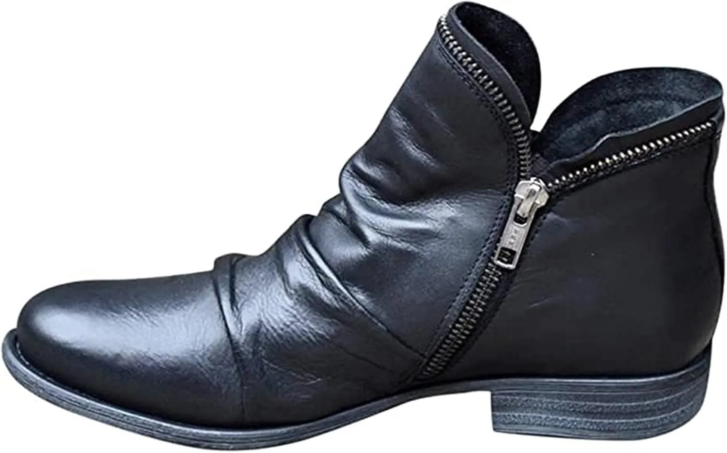 Ladmiple Boots For Women Ankle Booties Comfortable Walking Fashion Combat Boots Cowboy Cowgirl Western Short Booties