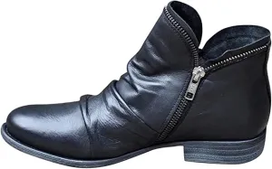 Ladmiple Boots For Women Ankle Booties Comfortable Walking Fashion Combat Boots Cowboy Cowgirl Western Short Booties