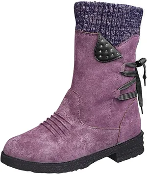Ladmiple Fall Bo_oties for Women 2023 Low He_el Mid_Calf Dress Biker bo_ots Motorcycle Combat Military an_kle bo_oties