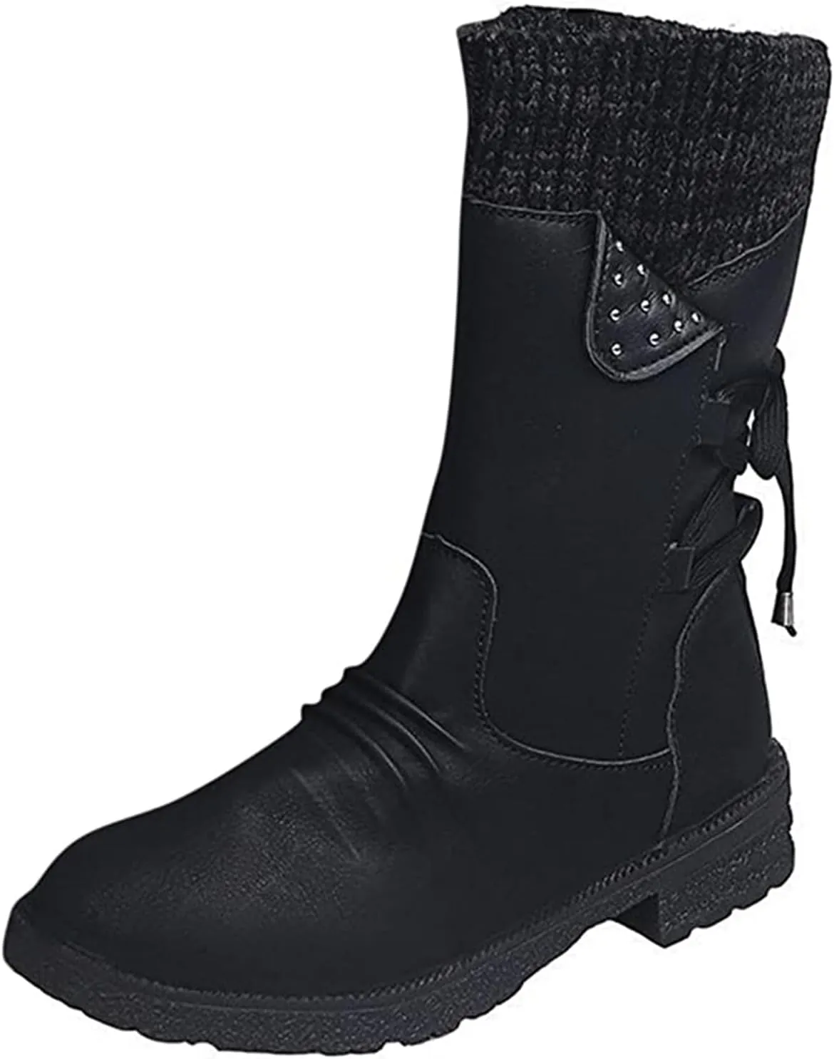 Ladmiple Fall Bo_oties for Women 2023 Low He_el Mid_Calf Dress Biker bo_ots Motorcycle Combat Military an_kle bo_oties