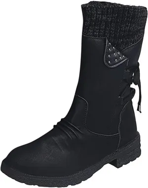 Ladmiple Fall Bo_oties for Women 2023 Low He_el Mid_Calf Dress Biker bo_ots Motorcycle Combat Military an_kle bo_oties