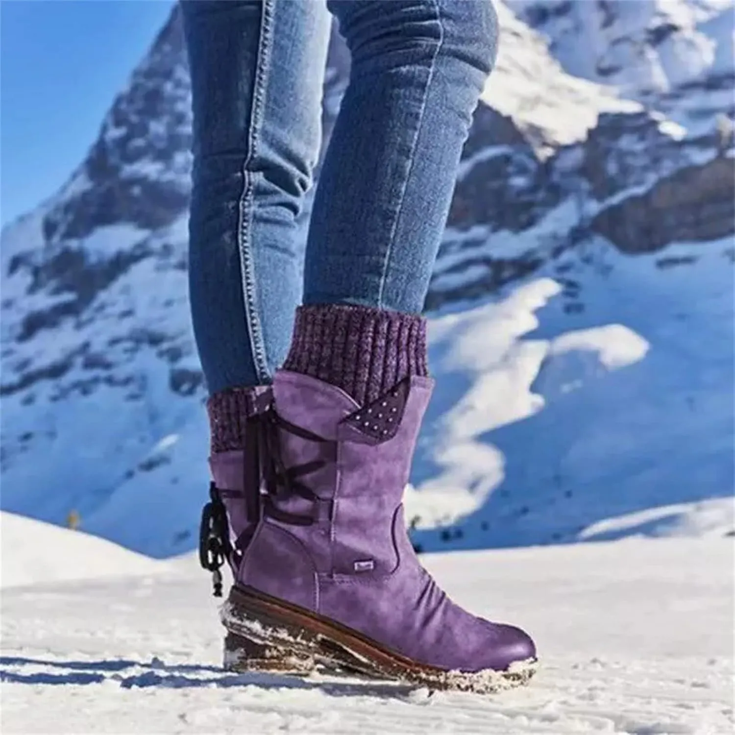 Ladmiple Fall Bo_oties for Women 2023 Low He_el Mid_Calf Dress Biker bo_ots Motorcycle Combat Military an_kle bo_oties