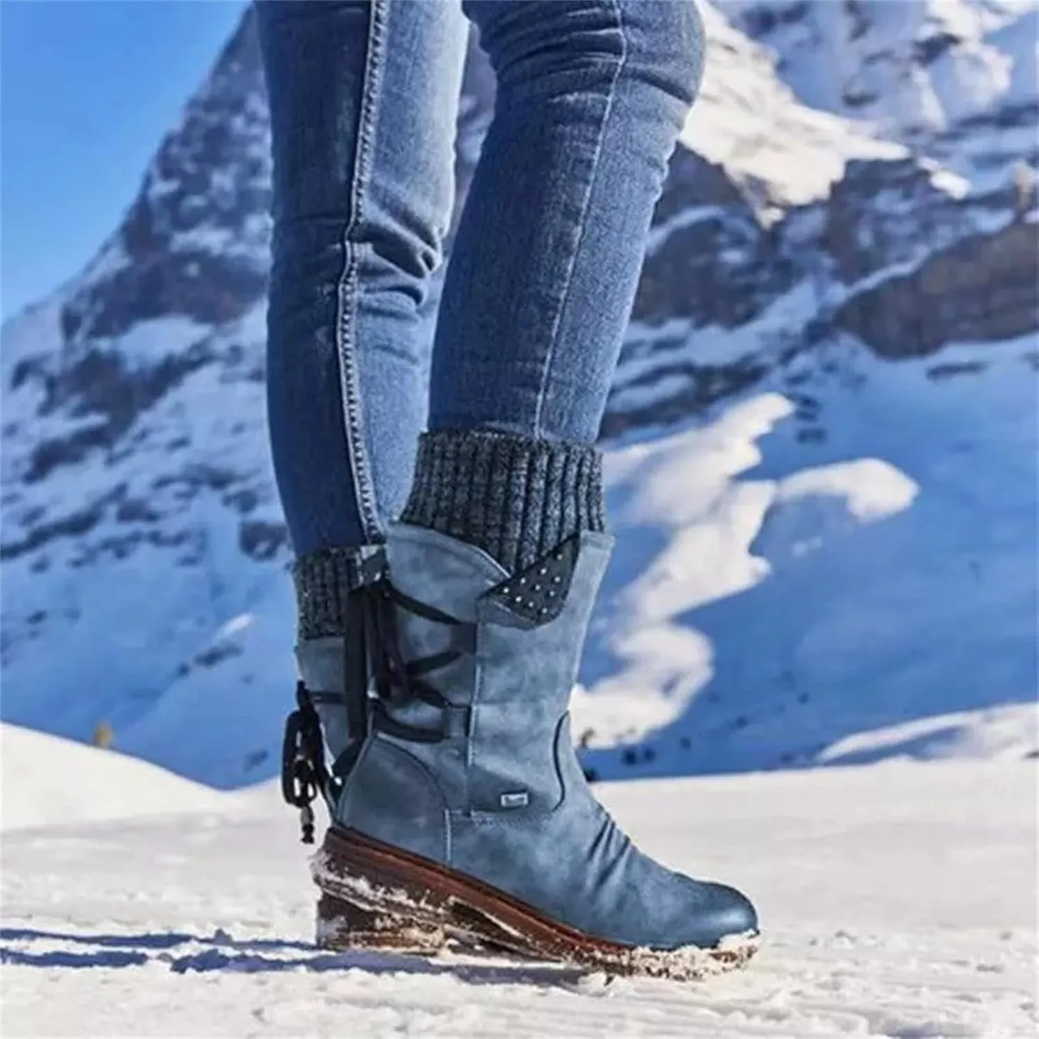 Ladmiple Fall Bo_oties for Women 2023 Low He_el Mid_Calf Dress Biker bo_ots Motorcycle Combat Military an_kle bo_oties