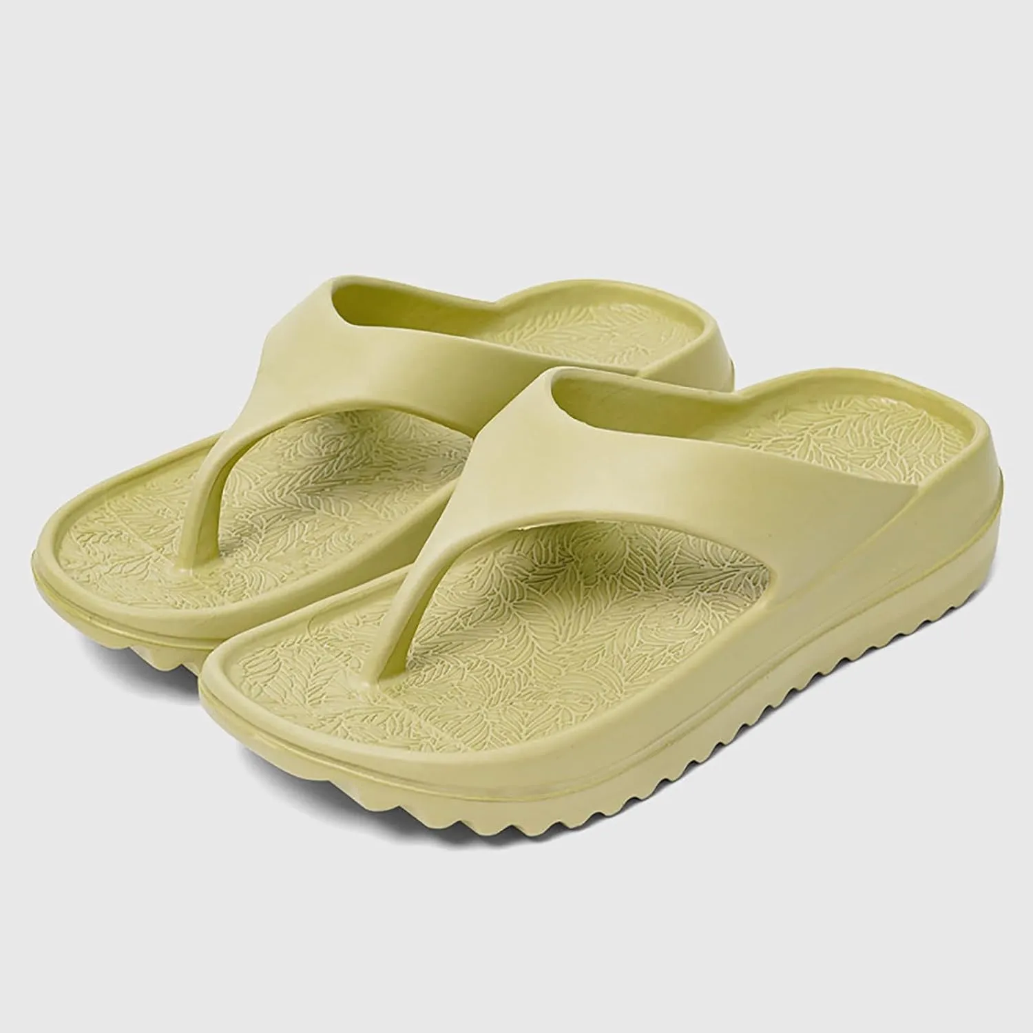 Lazy Shoes Women's Orthotic Flip Flops with Arch Support Soft Thong Pillow Sandals Flip Flops Wedges Slipper