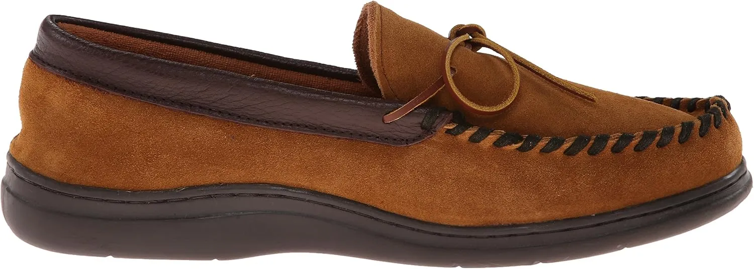 L.B. Evans Mens Atlin Moccasin Casual Slippers Casual - Brown