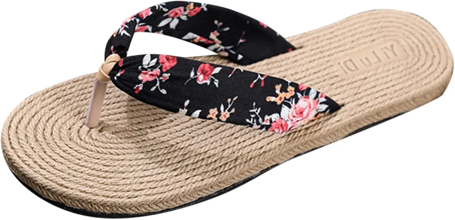 Lightweight Flip Flops for Women Women's Beach Flip Flop Lightweight and Soft Slip On Beach Slippers