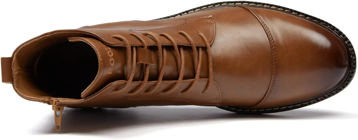 Men's Ankle Boots Lace-Up Dress Shoes, Oxford Business Shoes for Men.