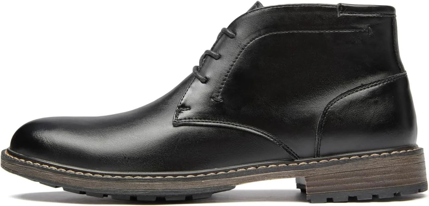 Men's Boots Lace-Up Casual Chukka Boots Oxford Dress Boots for Men.