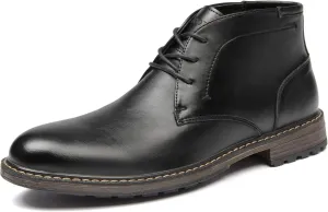 Men's Boots Lace-Up Casual Chukka Boots Oxford Dress Boots for Men.