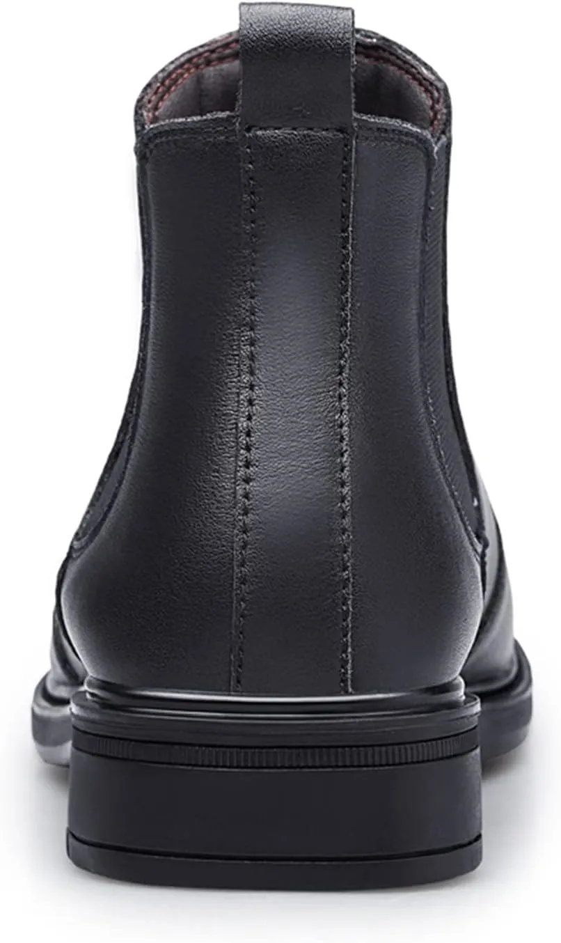 Men's Chelsea Boots Elastic Bandage Vegan Leather Anti-slip Waterproof Non Slip Wearable Fashion Dress Pull On
