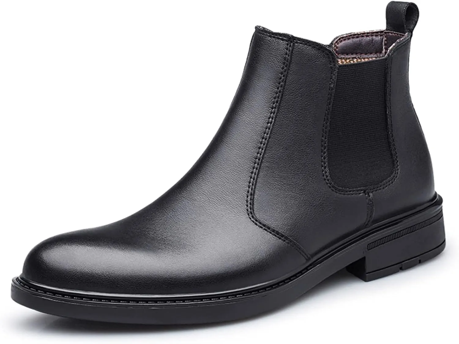 Men's Chelsea Boots Elastic Bandage Vegan Leather Anti-slip Waterproof Non Slip Wearable Fashion Dress Pull On