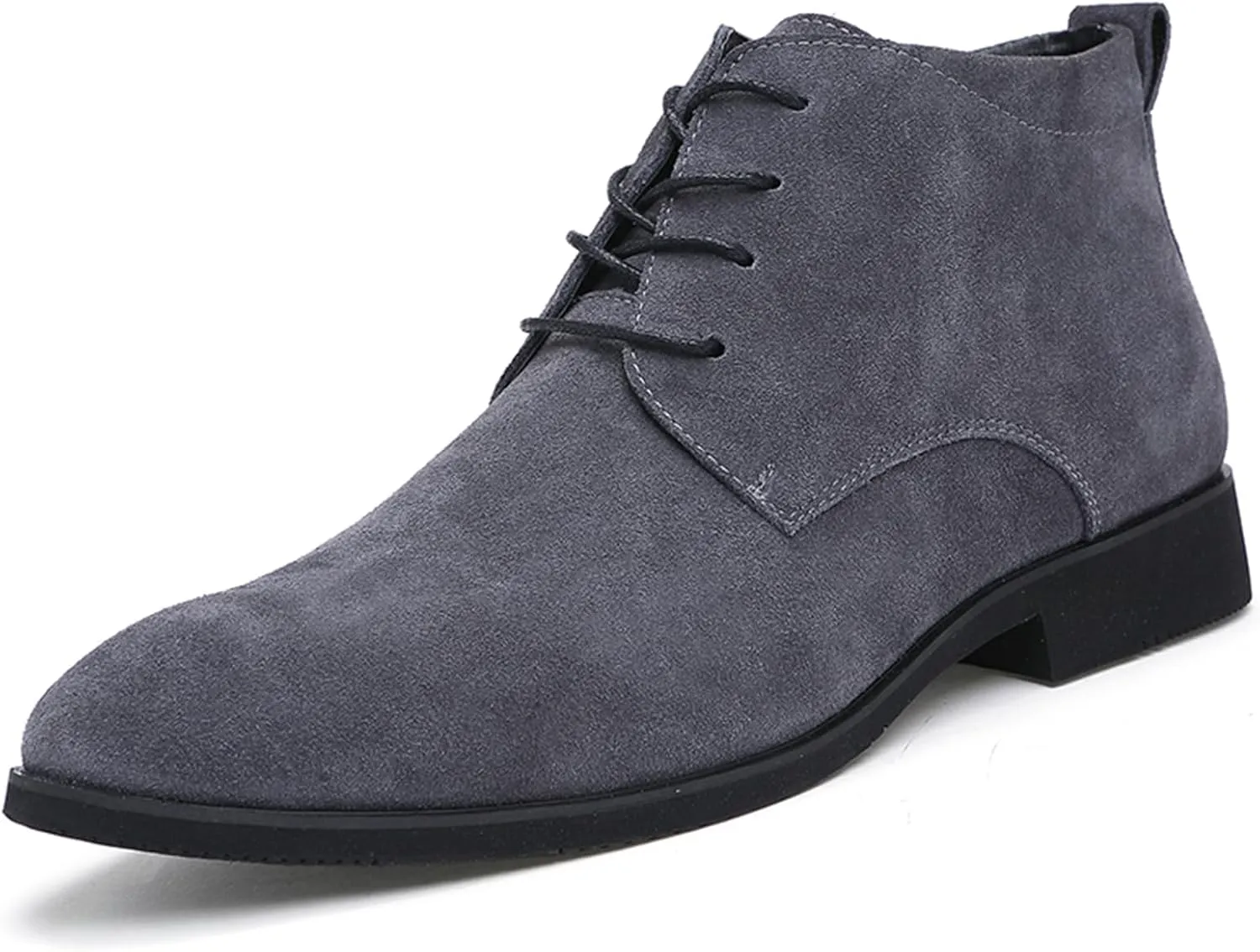 Men's Chukka Oxford Dress Boots - Casual Fashion Mid-Top Leather Ankle Boot Business Work Shoes for Men