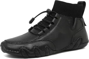 Men's Classic Italian Handmade Chukka Boots Fashion Comfort Slip Resistant Outdoor Hiking Driving Ankle Boots