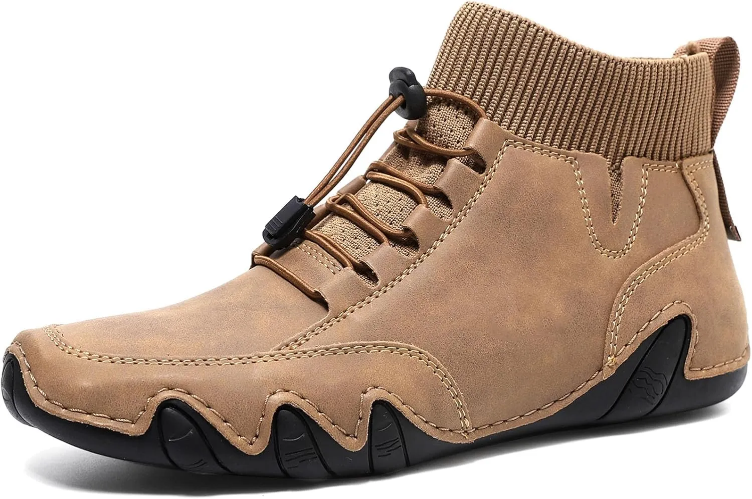 Men's Classic Italian Handmade Chukka Boots Fashion Comfort Slip Resistant Outdoor Hiking Driving Ankle Boots