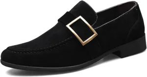 Men's Loafers Casual Slip On Shoes Soft Penny Loafers for Men Lightweight Suede Big Size Driving Boat Shoes Mens Casual Dress Shoes