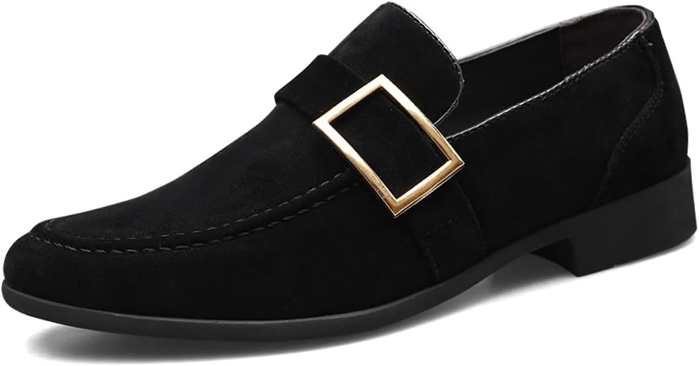 Men's Loafers Casual Slip On Shoes Soft Penny Loafers for Men Lightweight Suede Big Size Driving Boat Shoes Mens Casual Dress Shoes