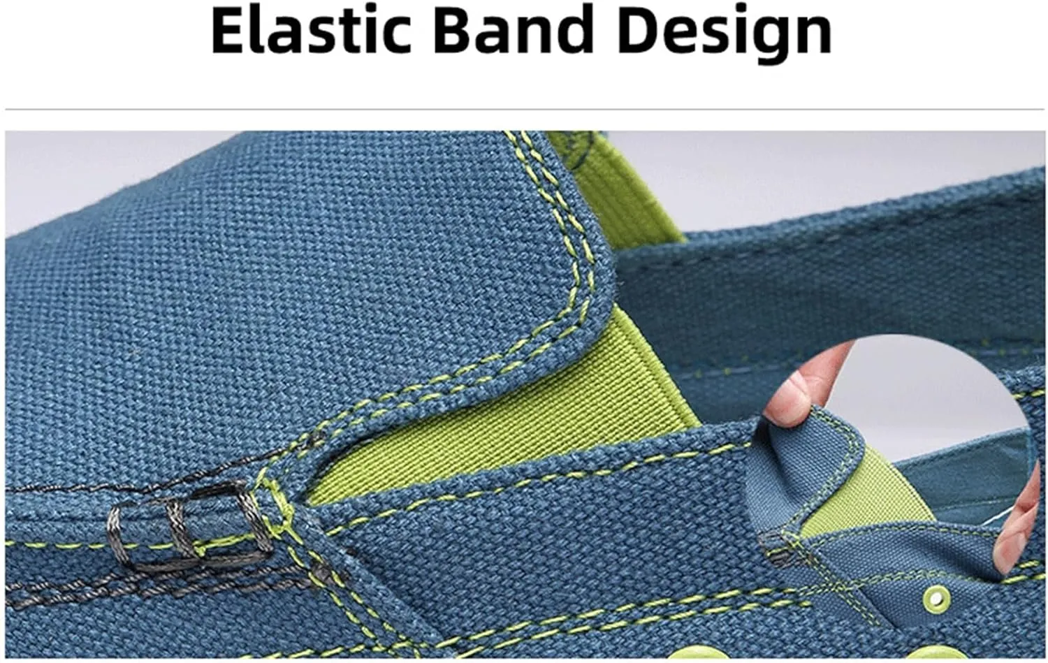 Men's Sailcloth Loafers Pumps Round top Flat Porosity Walking Shoes Slip On Wear Resistant Comfort Soft Sole Traveling Cloth Shoes