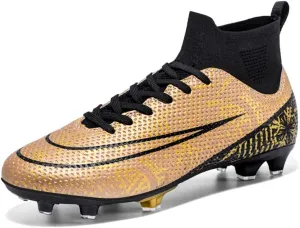 Men??s Soccer Boots High-top Football Shoes Cleats Spike Shoes Sneaker Comfortable Adults Athletic Outdoor Indoor Competition Training Shoes Size 4.5-11