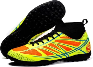 Men??s Soccer Shoes Cleats Football Boots Professional Training Outdoor Indoor Sneaker High-Top Spike Breathable Athletic