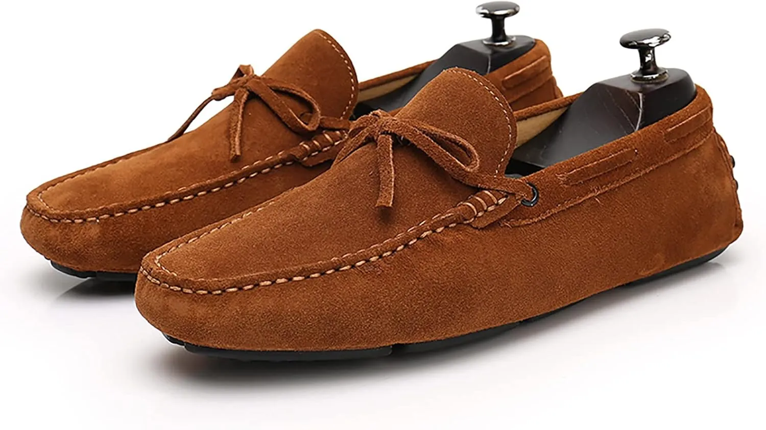 Men's Soft Suede Driving Loafers Shoes Handmade Moccasin Slippers Business Shoes Leather Loafers Casual Shoes for Men Slip On Boat Shoes