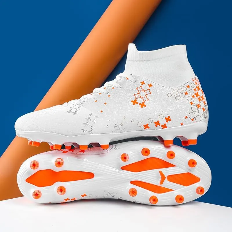 Men's Wide Shoes Men's Soccer Boots, Boys/Girls Flags Soccer Boots High-top Training Soccer Boots Outdoor Soccer Boots/Comfort Trends