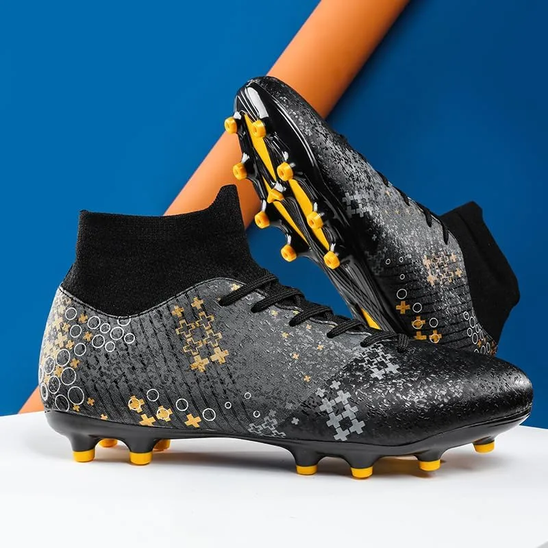 Men's Wide Shoes Men's Soccer Boots, Boys/Girls Flags Soccer Boots High-top Training Soccer Boots Outdoor Soccer Boots/Comfort Trends