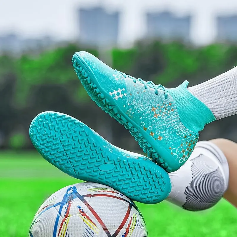 Men's Wide Shoes Men's Soccer Boots, Boys/Girls Flags Soccer Boots High-top Training Soccer Boots Outdoor Soccer Boots/Comfort Trends
