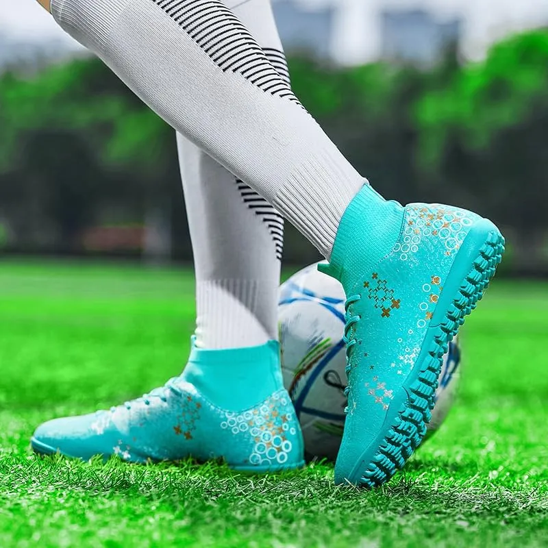Men's Wide Shoes Men's Soccer Boots, Boys/Girls Flags Soccer Boots High-top Training Soccer Boots Outdoor Soccer Boots/Comfort Trends