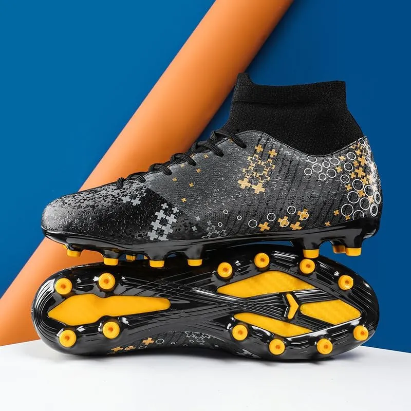 Men's Wide Shoes Men's Soccer Boots, Boys/Girls Flags Soccer Boots High-top Training Soccer Boots Outdoor Soccer Boots/Comfort Trends