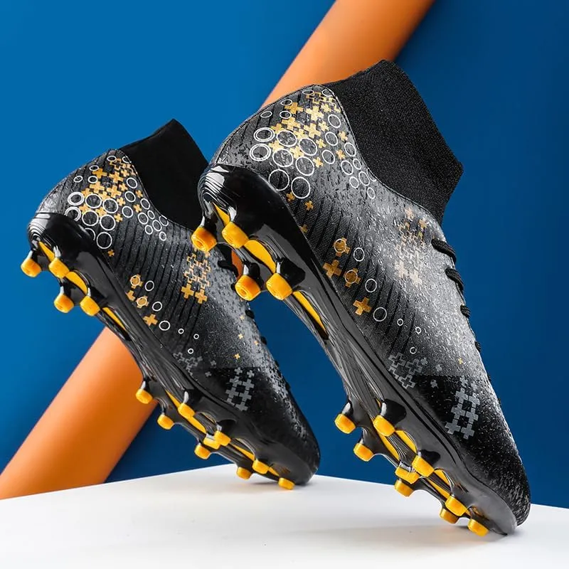 Men's Wide Shoes Men's Soccer Boots, Boys/Girls Flags Soccer Boots High-top Training Soccer Boots Outdoor Soccer Boots/Comfort Trends
