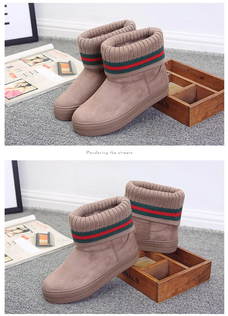 M.GENERAL Female Warm Ankle Boots