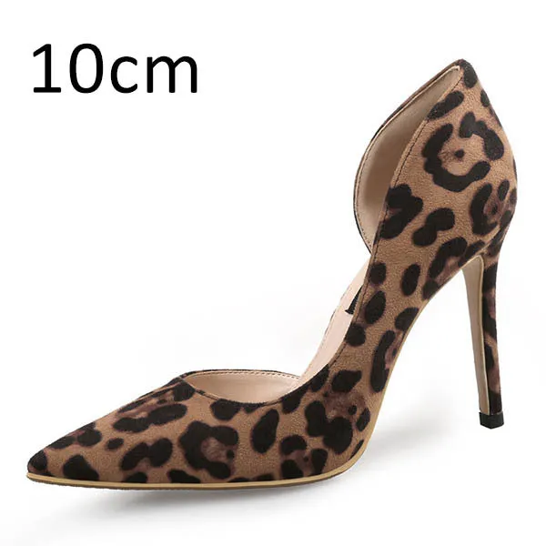 Miranda  Leopardenmuster High Heels mit Spitzem Absatz