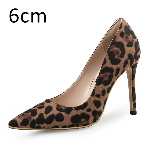 Miranda  Leopardenmuster High Heels mit Spitzem Absatz